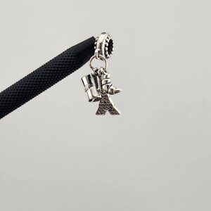 Paris Lover’s Charm – New Sterling Silver Eiffel Tower, Croissant & Coffee Cup